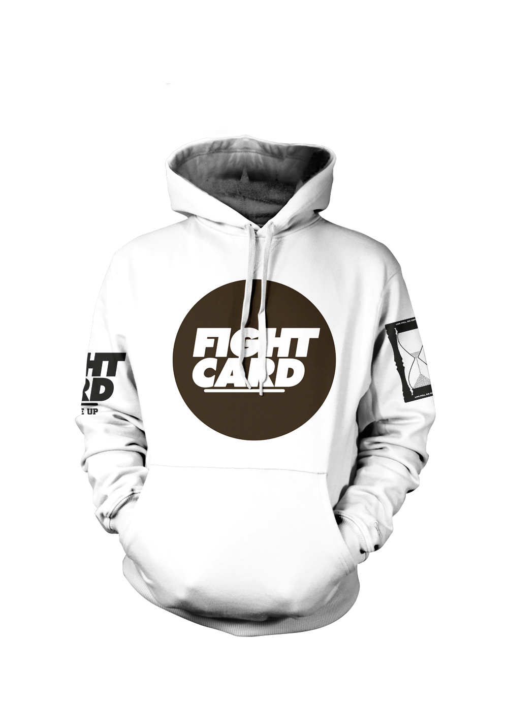 FIGHT CARD on Hoodie