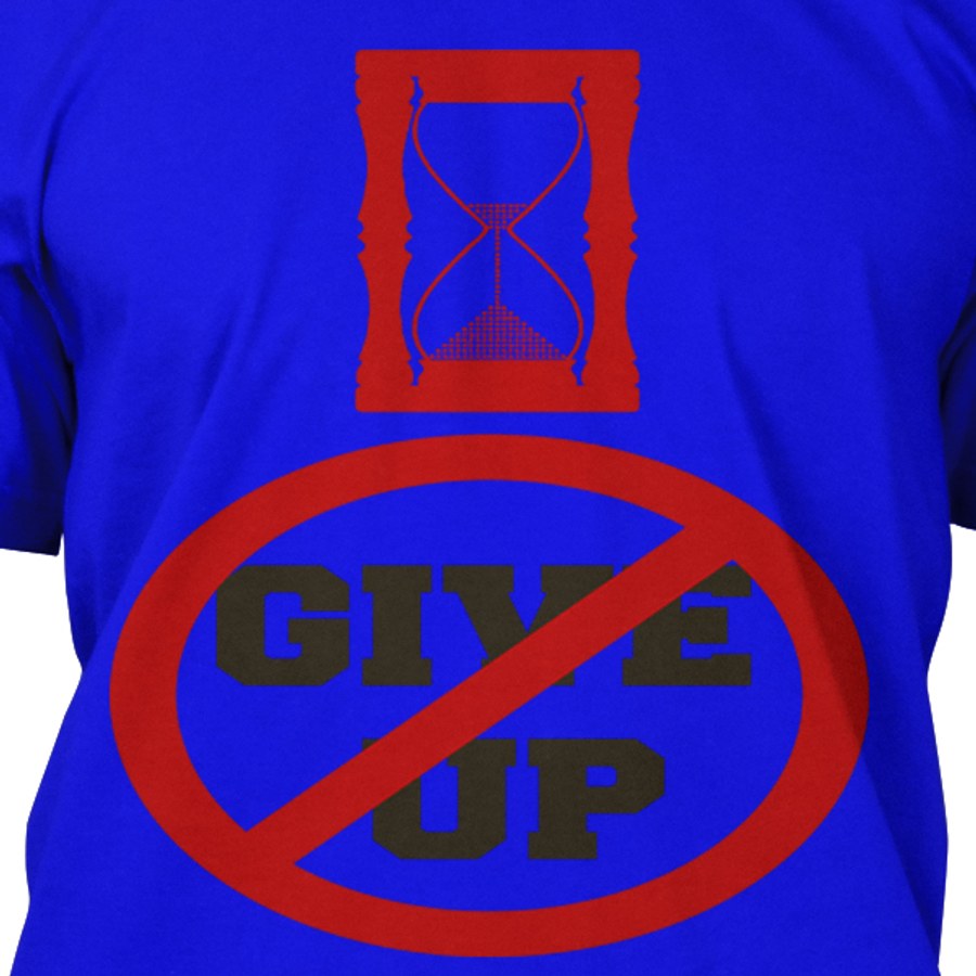 GIVE UP digital artwork