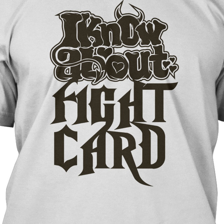 KNOW ABOUT FIGHT CARD digital artwork